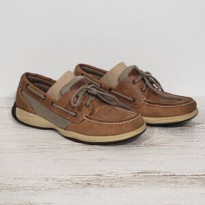 Sperry Topsider  Brown Leather Boat Shoes  Women's Size 8M